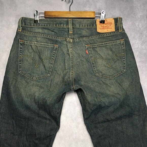 Levis Mens 514 Slim Straight Fit Blue Jeans size 36x32 Cotton Denim Pants